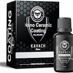 Foxcare Nano Ceramic Coating Sio2 Infused | 10H Nano Coating For Car Detailing | Advanced Uv Technology Super High Gloss Anti-Scratch |Extremely Hydrophobic & Long Lasting (30Ml), Black-26