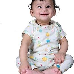 Typographic Printed Solid T-Shirt and Pant Set for Baby Boys | White | 9-12 Months | KIDS13584-image-26