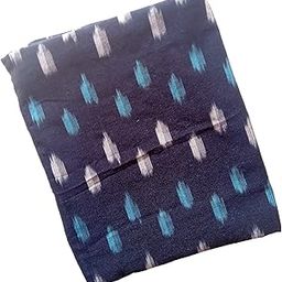 Perennial Men Cotton Ikat Kurta Fabric Pochampally 250 cms Blue-image-29