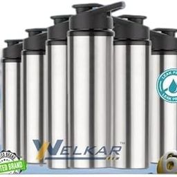 Stainless Steel Water Bottle 950 ml Each Set of 6 Silver | Gym Bottle | Home | Kitchen | Hiking | Treking Bottle | Travel Bottle (P|Design - 841for Home 746 Kitchen-image-86
