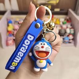 Silicon Cute 3D Rubber PVC Cartoon keychain with Strap Charm & Metal Hook,Silica Gel Key Ring Best Gift For Women, Men, Girls and Boy | School Bag car bike Fashion-50