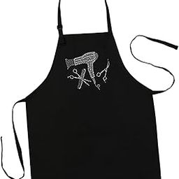 MERISHOPP® Hairstylist Apron Adjustable Barber Clothes for Barber Shop Cooking Painting Black|Health & Beauty | Salon & Spa Equipment | Styling Capes & Gowns-image-7