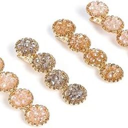Hair Clips for Women Girls Hair Accessories for Women Multicolor Hair Clip 4 Pcs Hair Clips for Girls Shiny Crystal Hairclips Alligator Clips for Hair Pins for Women and Girls Gift For Women & Girls-image-79