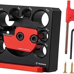 MERISHOPP®Dowel Maker Jig Wear Resistant 8 Holes Aluminum Alloy Adjustable Dowel Maker|Home & Garden | Drill Bits|1x Dowel Maker Jig-image-0