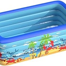 3NH® Inflatable Pool for Kids and Adults Blow up Pool for Home Indoor Garden Yard 210x150x70cm-image-75