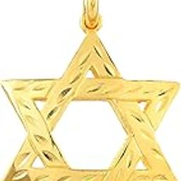 MISSMISTER Creations-Brass Star of David Pendant jewish Jewellery Men women (MM1707PCSV)-image-2