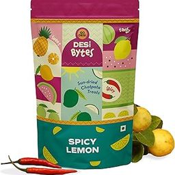 GO DESi Spicy Lemon Candy, 200g, Fruit Snacks, Mouth Freshener, Nimbu Bites, Dehydrated-image-99