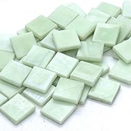 Sai Mosaic Art Coral Tea Green HK132 Glass Mosaic 15x15mm tiles 100 gm pack-image-64