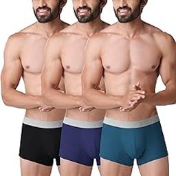 Rocca | Cotton Elastane Stretch Boxer | Multicolor and Solid Boxer for Men | Sweat-Free | Breathable | Combo Pack of 3-38