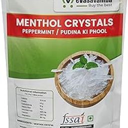 eVasavamba Menthol Crystals | Pudina Ki Phool | Peppermint | Pudina Flower | Mint | A++ Grade, 50g-picture-22
