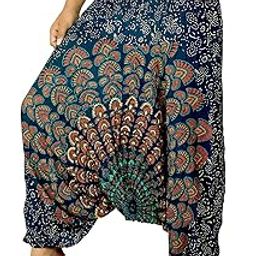 Women's Loose Fit Harem Pants (PNT_752_Multicolored_Free Size)-image-16