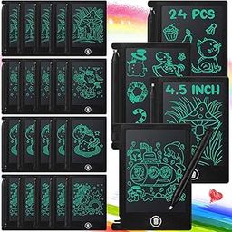 24 Pieces LCD Writing Tablet Electronic Doodle Board 4.5 Inch Drawing Tablet Erasable Doodle Pad Reusable Learning Toy Gift Preschool Art Toys for Girls Boys Birthday Favor(Black Frame)-image-83