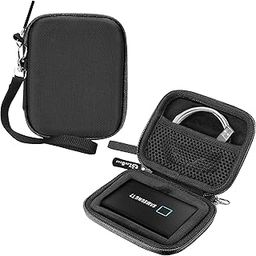 ZedGear SSD Case Cover for Samsung T7 and T7 Touch Portable Shockproof External SSD 500GB 1TB 2TB USB 3.2 Storage Bag Travel Case for Hardisk SSD Organizer Bag Traveling Accessories - Black-image-96