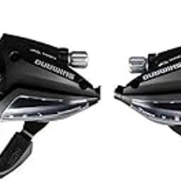 Gear SHIFTERS EF-500 in 21 Speed in Aluminium with 7 x 3 Shifter Set for Bicycle in Black Colour for All Gear Cycles, Aluminum-18