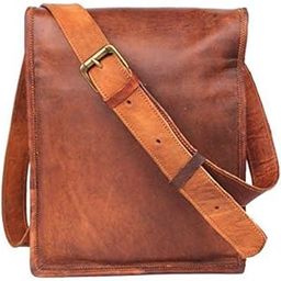 Genuine Leather Tablet Messenger Bag Size 10" L x 13" H x 4" D-image-55