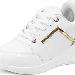 vendoz Women Casual High Heel Sneakers I Cushioned Insole I All Day Comfortable I Lightweight and Stylish Shoes for Girls CNV7062-picture-14