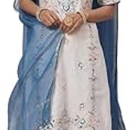 Women Cotton Art Silk Straight Kurta Palazzo Suit Set-image-2