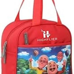 HIGHFLIER Lightweight Motu Patlu Tiffin/Storage/Lunch Bag for Kids for School & Picnic, Travel, Pack of 1, Red-image-37