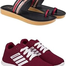 Extra Soft Classic Casual wear with Flexibility Technology Flat Combo for Women's/Girl's(6144+1703)()-image-71
