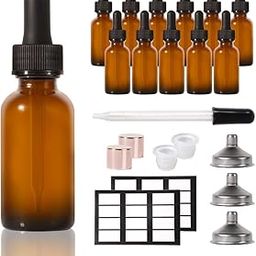Stellacare 12P Dropper Bottle Oil Bottles 1oz for Hair Tincture Bottles with Dropper Glass Dropper Bottles for Oil Leak-proof Travel Bottles-18