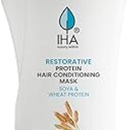 IHA Herbal Hair Protein Mask with Argan and Black Seed Oil for Hairfall, Anti Dandruff, Frizzy and Damaged Hair - Moisturizing Hair Cream for Natural Growth and Dry Scalp - 250 ML-image-68