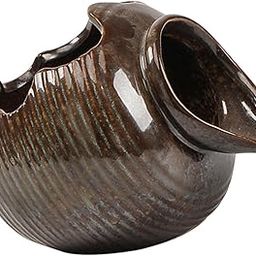 MYADDICTION Waterfall Water Fountain Jar Clay Pot Accessory Flowing Water Ornament Brown-picture-31