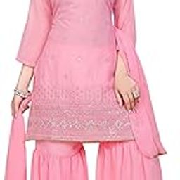 Women's Georgette Sharara and Dupatta Set with Exquisite Embroidery – Elegant, Comfortable, and Perfect for Festive & Traditional Occasions-picture-25