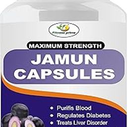 Fitness Prime Jamun Extract 800 mg Natural, Pure & Organic Capsules | Advanced Formula for Healthy Sugar Management (60 Capsules)-image-73