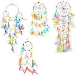 Beautiful Color Combination Dream Catchers for Bedroom, 1 More Best for car Hanging, Wall and Drawing Room décor | Best for Gifts and Thank Size : Multiple (Combo Set of 4)-image-127