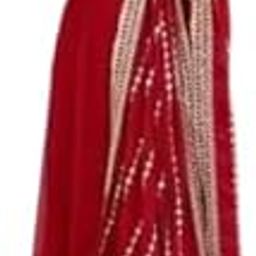 Women’s Maroon Embroidered Anarkali Gown with Dupatta | Party Ethnic Dress-image-4