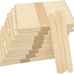 Eclet 200 White Wooden Craft Stick Premium Natural Wooden Piece Ice Cream Sticks-picture-2