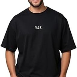 Men Oversized Printed Round Neck Cotton Blend T-Shirt-image-80