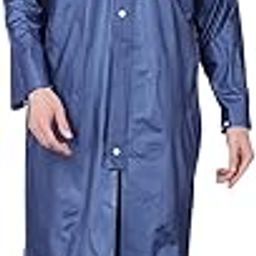 Rainguard Men's PVC Full Sleeve Solid Raincoat with Adjustable Hood and Pocket-image-40