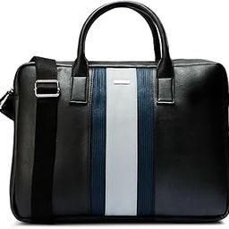 Cross Men's Navy Blue & Black Vegan Leather 15" Laptop Messenger Bag |1 Main Compartment|2 Slipping Pocket-image-58