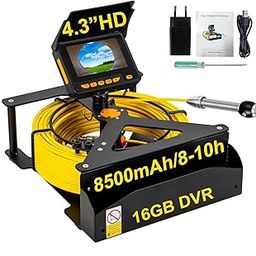 SYANSPAN Sewer Camera 100FT,4.3" HD Screen,17MM Endoscope Camera with Light,16GB DVR, Portable Drain Camera with 8500mAh Battery,Ideal for Plumbers and Homeowners-10