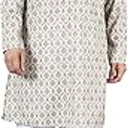 Digital Print Cotton Silk Green Kurta Payjama-image-17
