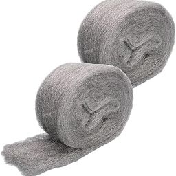#000 Steel Wool Roll 2 Pack Steel Wool Fill Fabric Roll 10 Ft Coarse Wire Wool Hardware Hole Filler Gap Blocker to Clog up Holes Wall Cracks Siding Pipeline Vents in Garden, House, Garage-image-90
