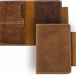 Full Grain Leather Passport Cover for International Travellers: Handmade & Durable with Slots for Cards, Cash & Pen - Fits All Passports-picture-49
