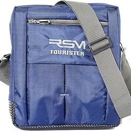 Men's and Women's Nylon Cross Body Messenger Sling Travel Office Business one Side Shoulder Bag - Navy Blue-9