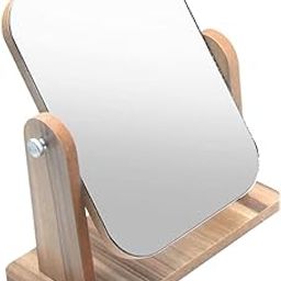 UJEAVETTE® Desktop High Definition Makeup Mirror with Wood Frame Free-Standing Small-picture-44