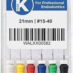 Waldent Professional K-File 21mm Assorted Set #15-40 | Durable Stainless Steel Files for Root Canal Treatment | Precision Cutting, Flexible, and Reliable for Shaping and Cleaning Root Canals-29