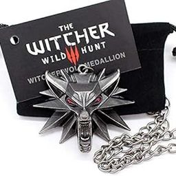 Ubervia Chains - The witcher 3 pendant necklace animal wolf head necklace 1 bag 1 card original quality Necklace For Men-image-0