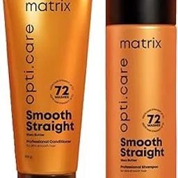 Matrix Opti Care Smooth Straight Professional Conditioner For Ultra Smooth Intensely Moisturized Hair With Shea Butter, Paraben Free, 196G & Opti Care Professional Shampoo-2 Count-picture-45