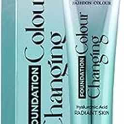 Fashion Colour Color Changing Foundation | Infused With Hyaluronic Acid | Radiant Skin | Flawless Color Changing With Satin Finish, Makeup Base, Long Lasting Waterproof Liquid Foundation For Face Makeup (IVORY, 40g)-1