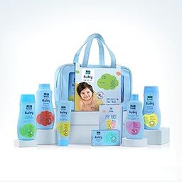 Parachute Advansed Baby Gift Pack with New Born Baby Essentials|100% Virgin Coconut Oil|with Travel Friendly Multi Utility Clear Bag-image-83