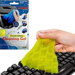 HOTKEI Lemon Scented Multipurpose Car Interior Ac Vent Keyboard Laptop Dust Cleaning Cleaner Kit Slime Gel Jelly for Car Dashboard Keyboard Computer Electronics Gadgets-28