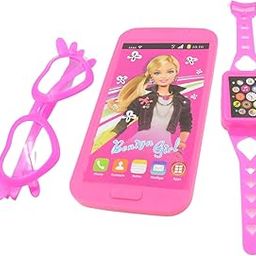AGARBHA 3-Piece Musical Toy Set for Girls – Phone, Watch & Glasses with Fun Calling Features (Battery Not Included)-image-15