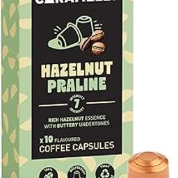 Caramelly Hazelnut Praline Flavoured Nespresso Compatible Coffee Capsules, 10 Pods, Intensity - 7 | No Added Sugar | Nespresso Compatible Coffee Pods | 100% Arabica-image-13