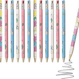 FunBlast Mechanical Pencil With Sharpener For Kids - Pre-Sharpened, Kawaii, Cute, Drawing And Shading Pencils, Return Gift (Set of 12 Pcs) Multicolor-image-51