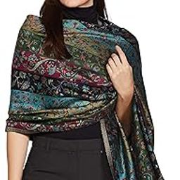 Women's Paisley Design, Soft Bamboo Scarf, Multi Coloured-picture-55